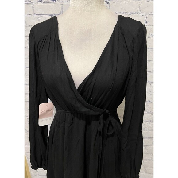 Dress Up love people love clothes Black dress Long Sleeve Medium - Picture 2 of 8